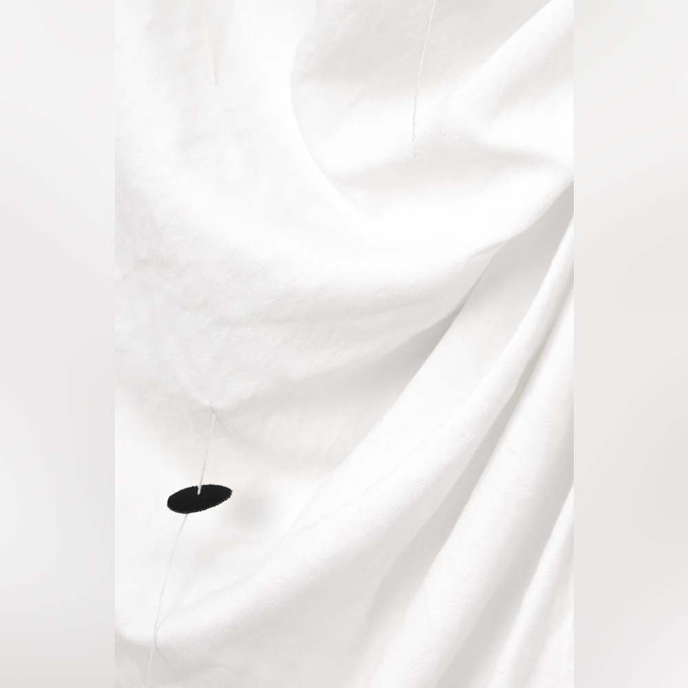 JACQUEMUS Bahia Brodée Twist-front Embellished Twill Mini Dress - Picture 4 of 8